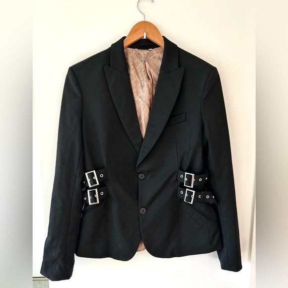 CHARLES JEFFREY LOVERBOY printed single-breasted Glasgow Blazer | Large | Unisex - Picture 2 of 15